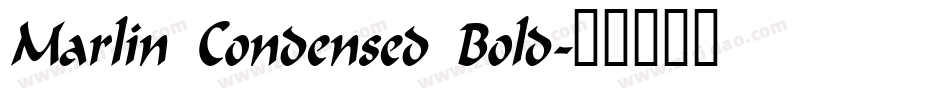 Marlin Condensed Bold字体转换